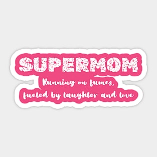 Mothers Day Super Mom love Gift ideas Sticker